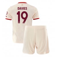 Maglia Calcio Bayern Munich Alphonso Davies #19 Terza Divisa Bambino 2024-25 Manica Corta (+ pantaloncini)